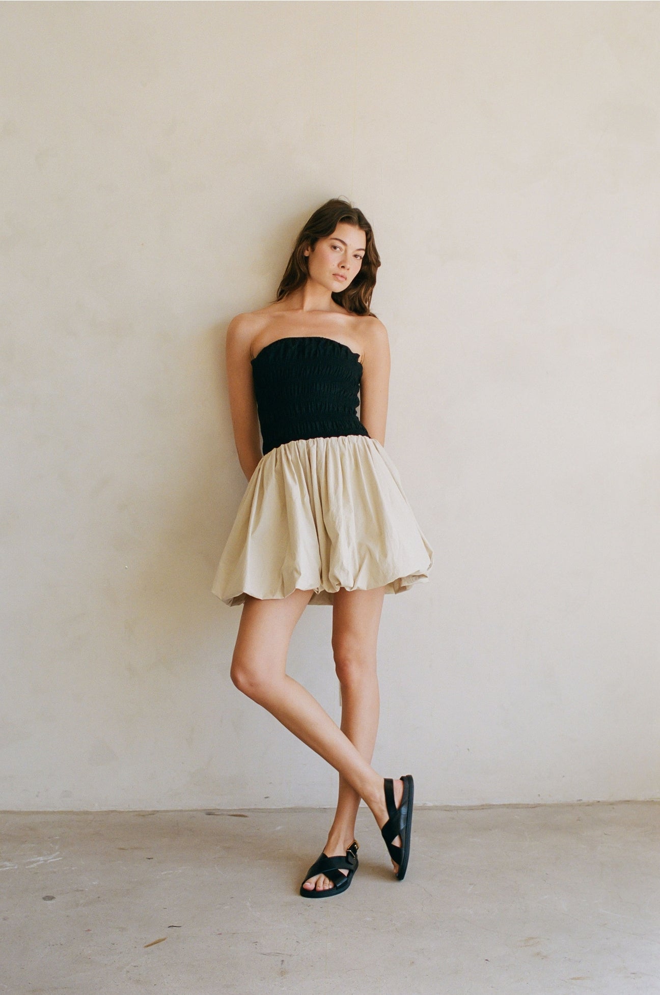 Lola Bubble Hem Mini Dress