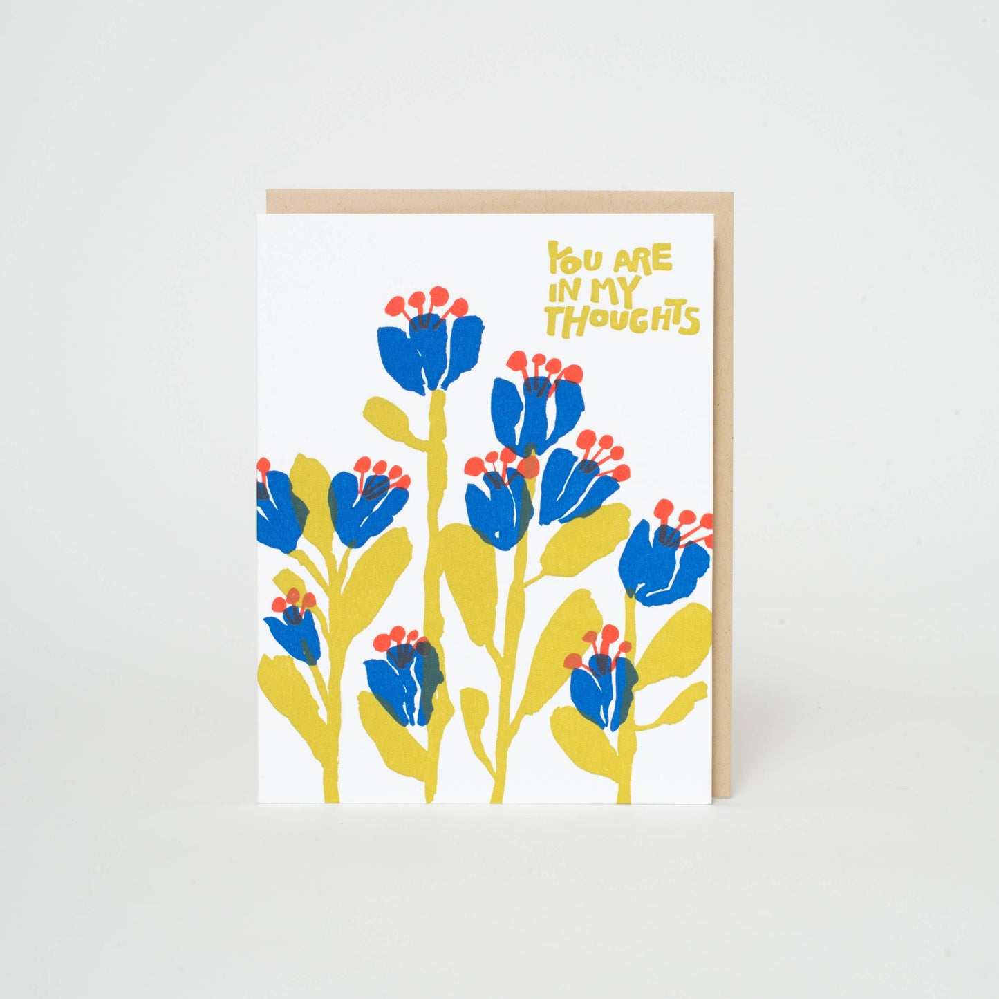 In My Thoughts Flowers Sympathy Card