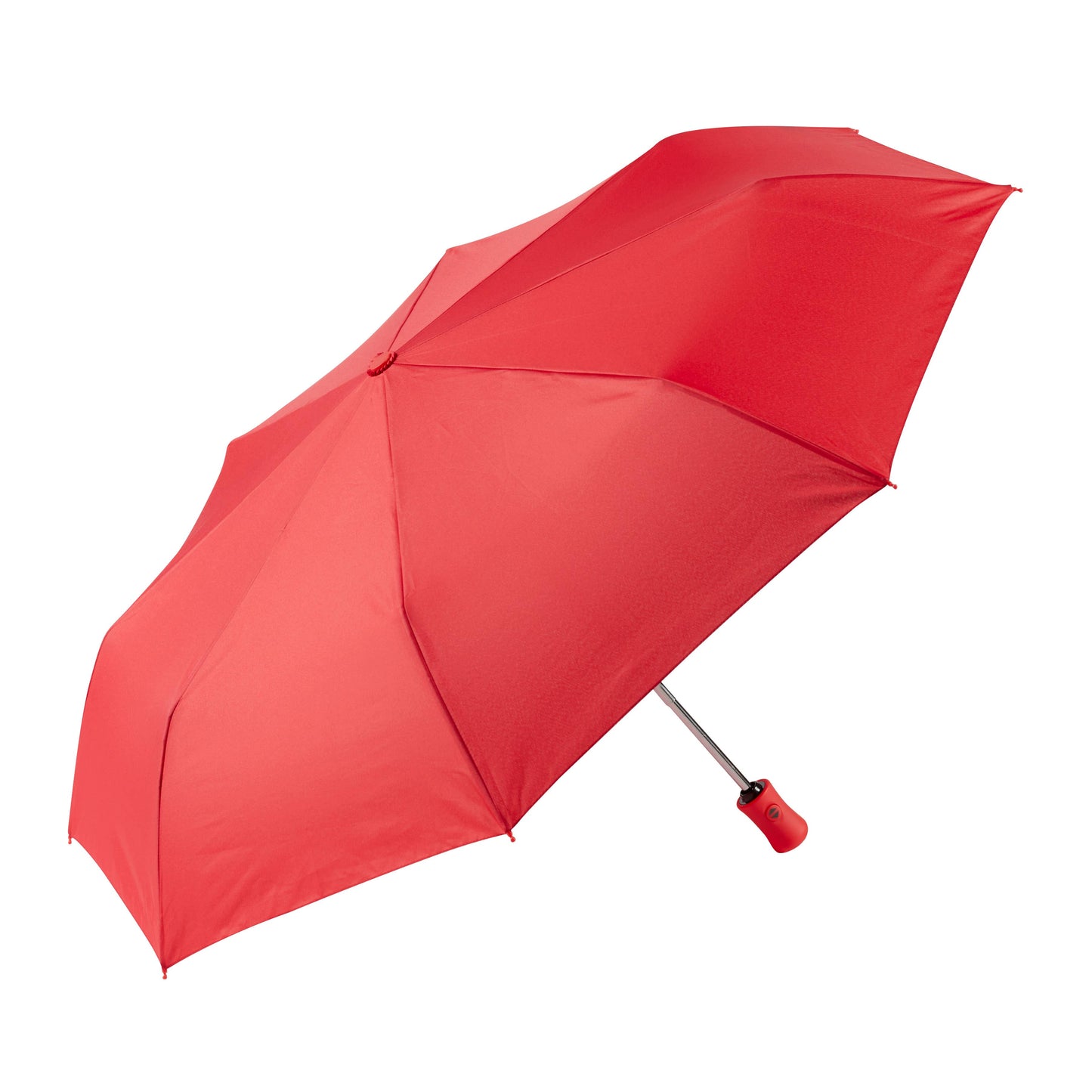 Auto Open/Close Travel Umbrella- Solid Recycled Fabric