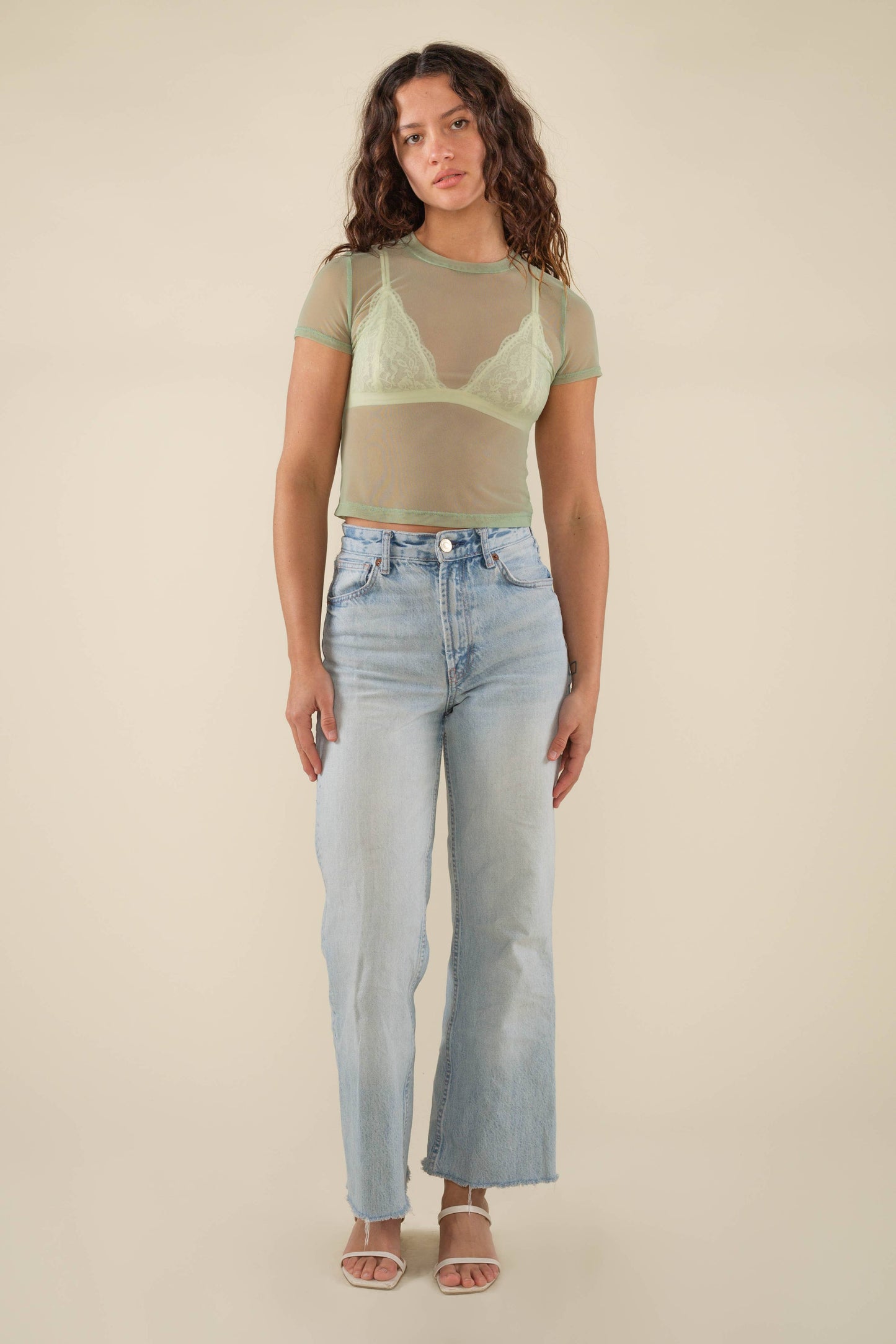 Mesh Short Sleeve Baby Tee