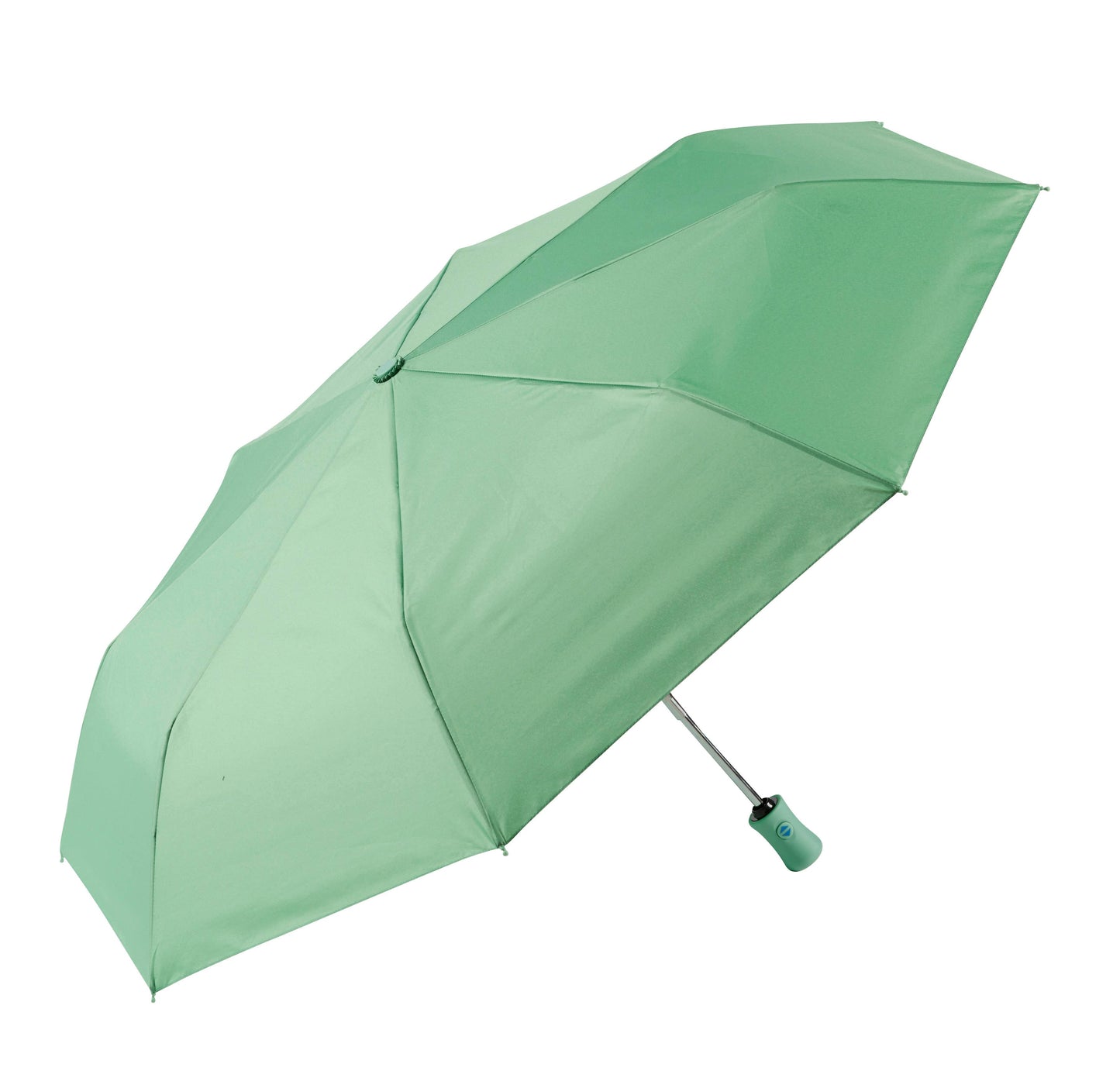 Auto Open/Close Travel Umbrella- Solid Recycled Fabric