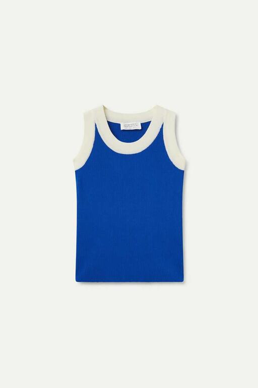 Noa Ribbed Contrast Tanks