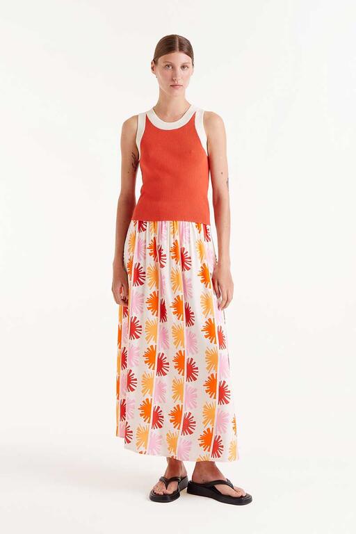 Noa Ribbed Contrast Tanks