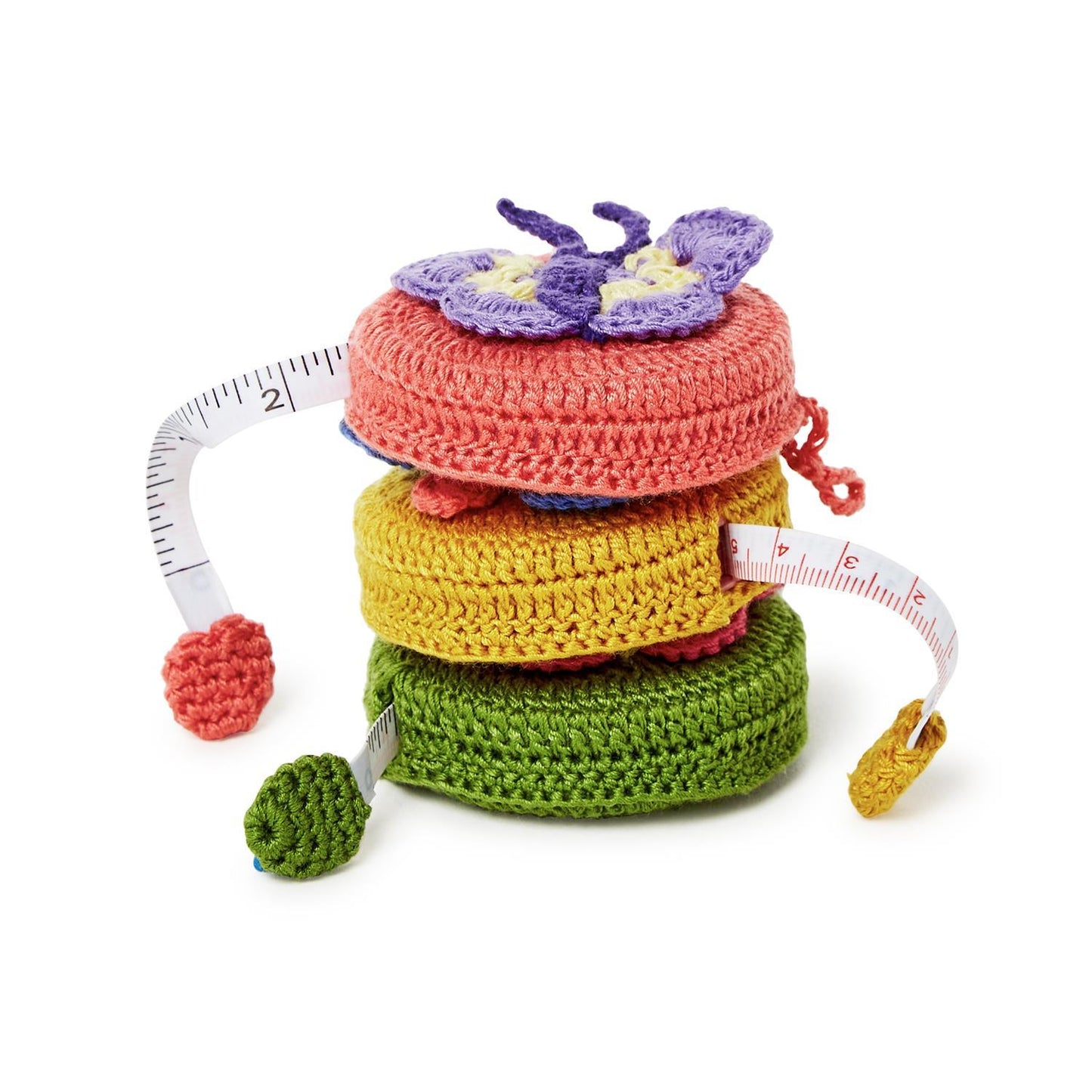 Fluttering Butterfly Hand-Crotcheted Measuring Tape