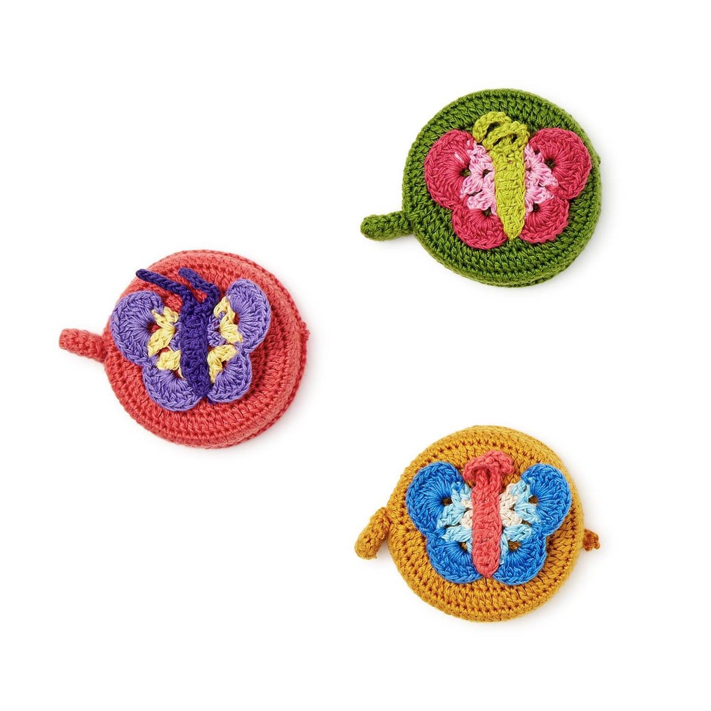 Fluttering Butterfly Hand-Crotcheted Measuring Tape
