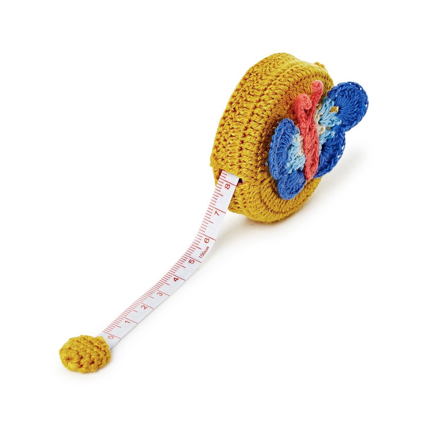 Fluttering Butterfly Hand-Crotcheted Measuring Tape