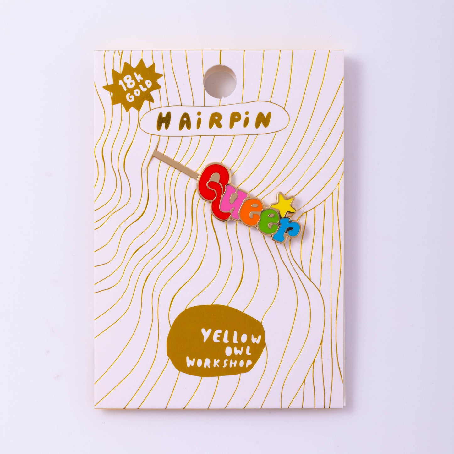 Queer 18k Gold Hairpin