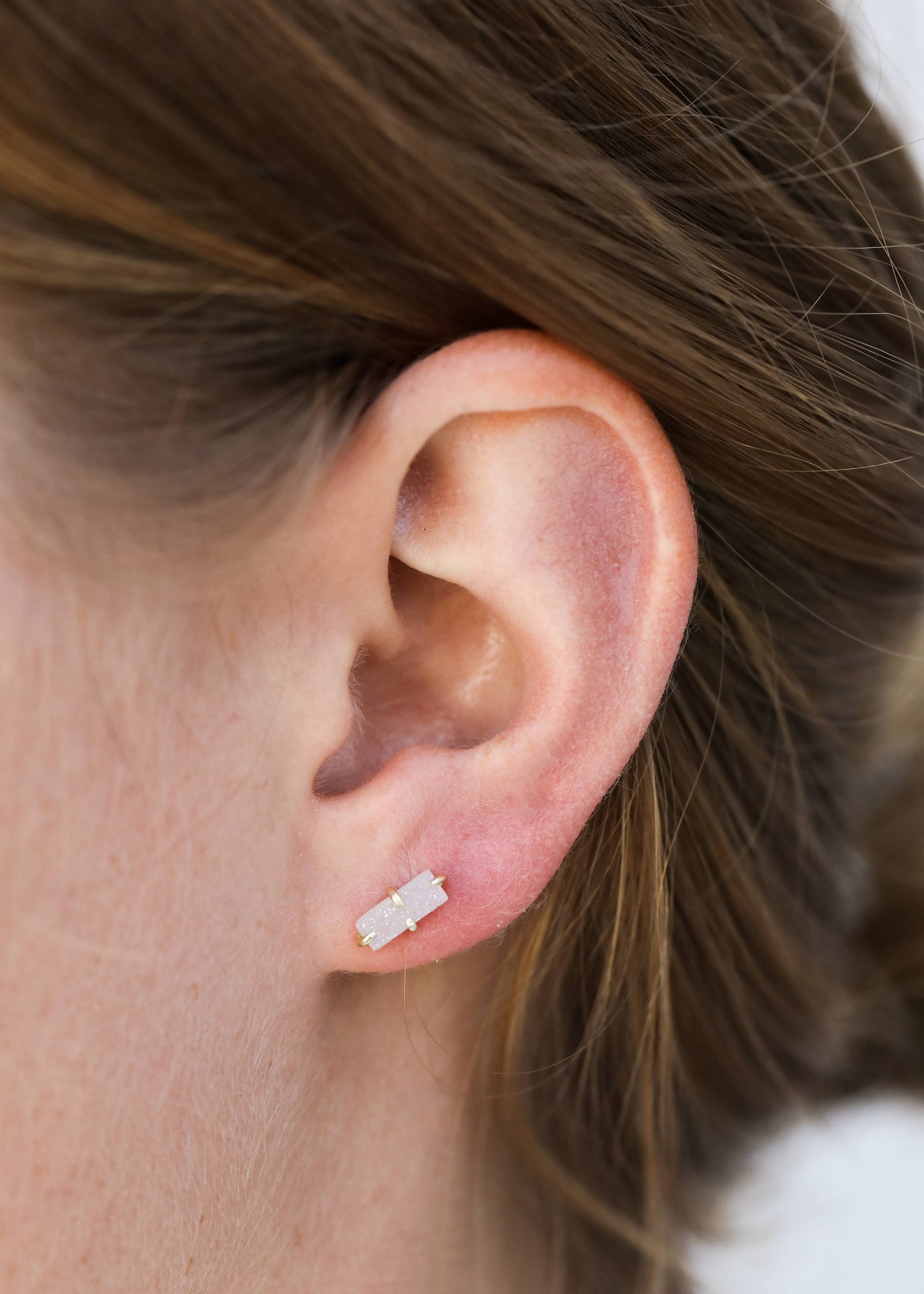 Druzy Bar Earrings