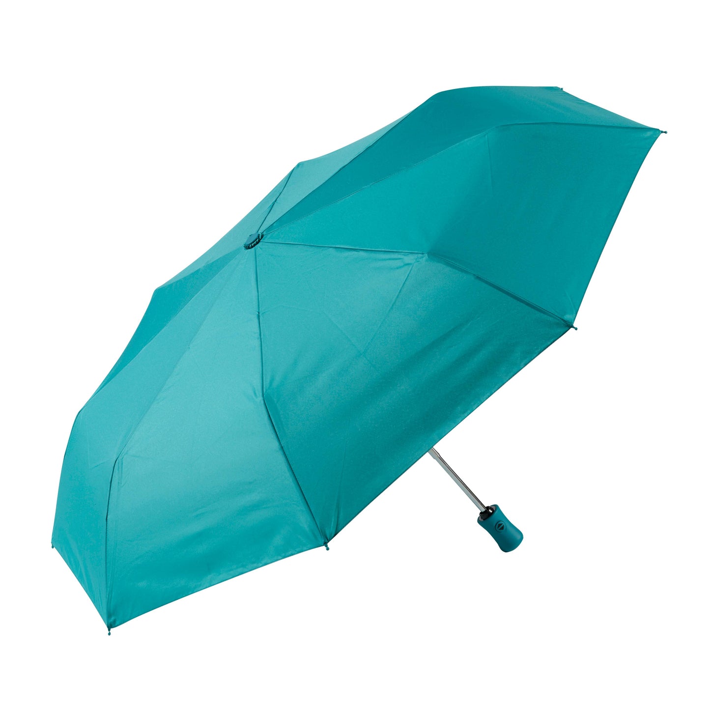 Auto Open/Close Travel Umbrella- Solid Recycled Fabric