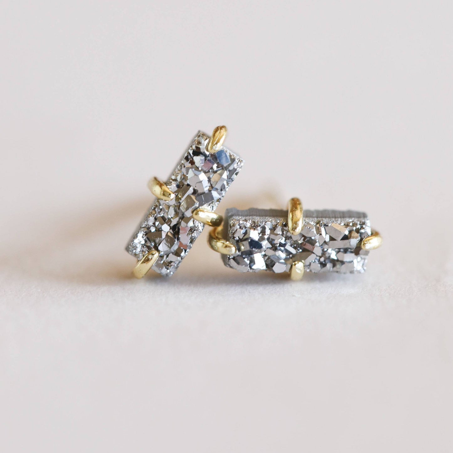 Druzy Bar Earrings
