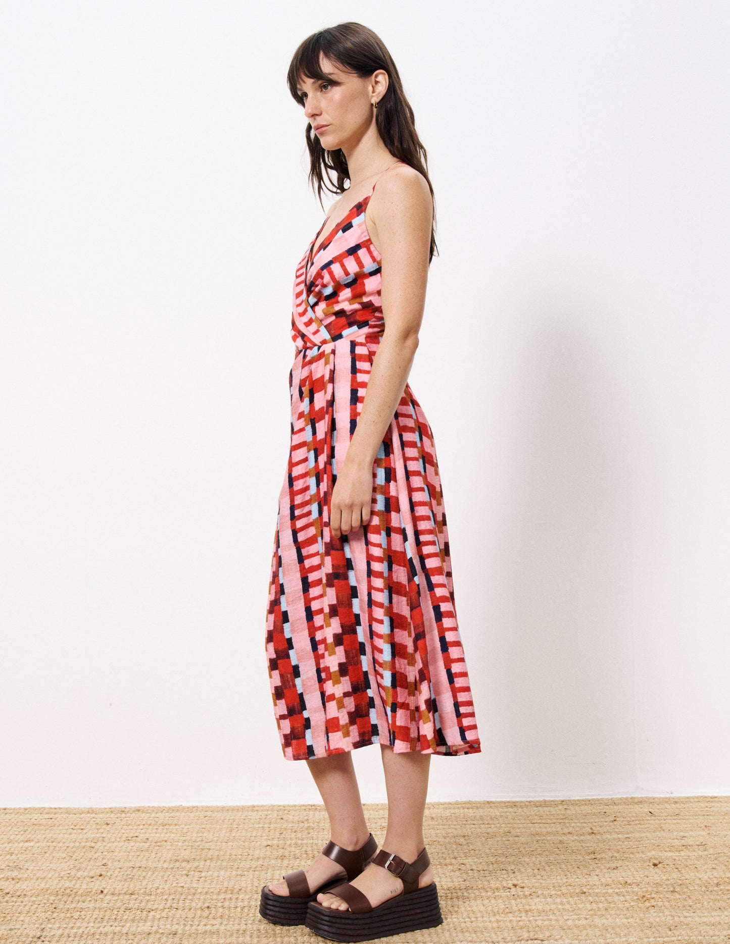 Aelig Patterned Midi Dress