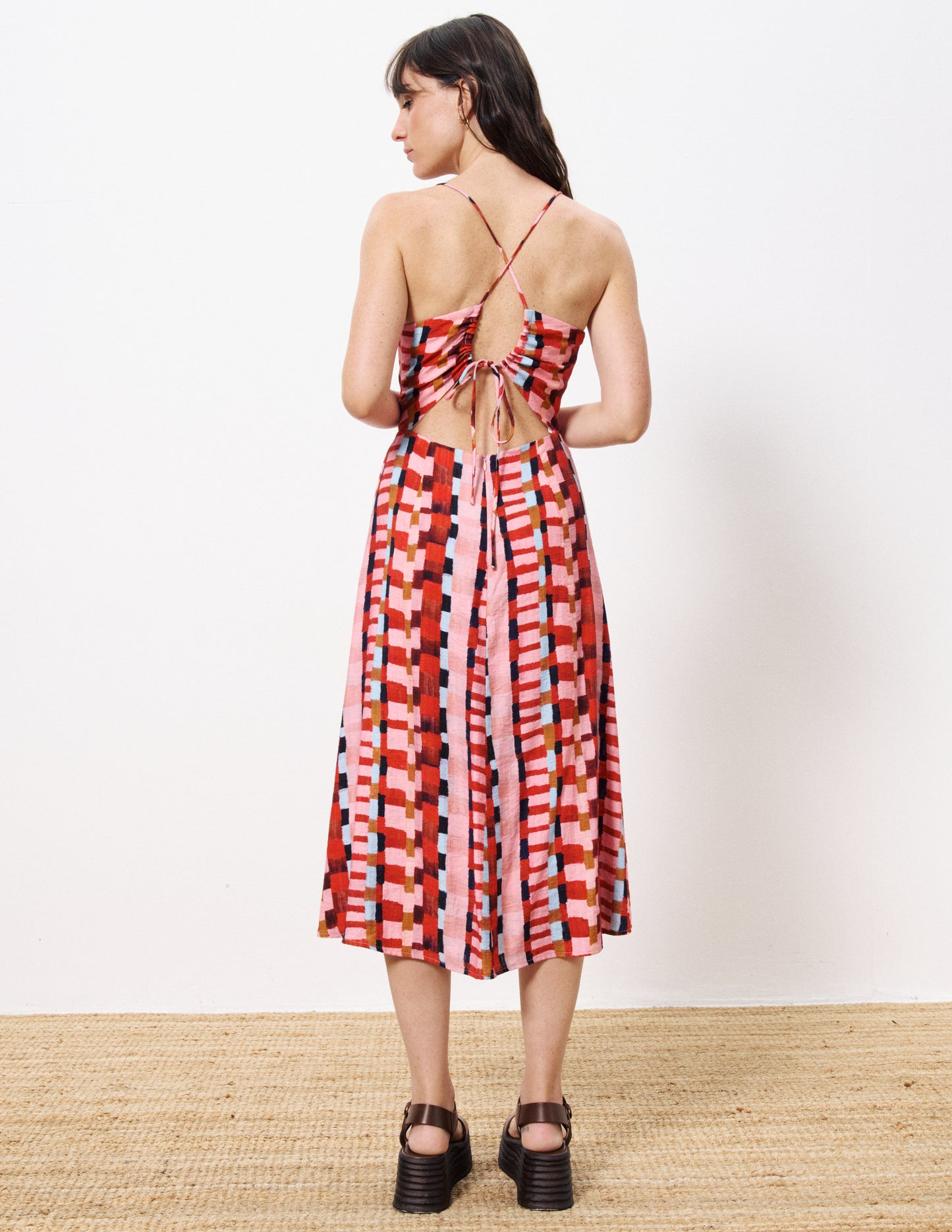 Aelig Patterned Midi Dress