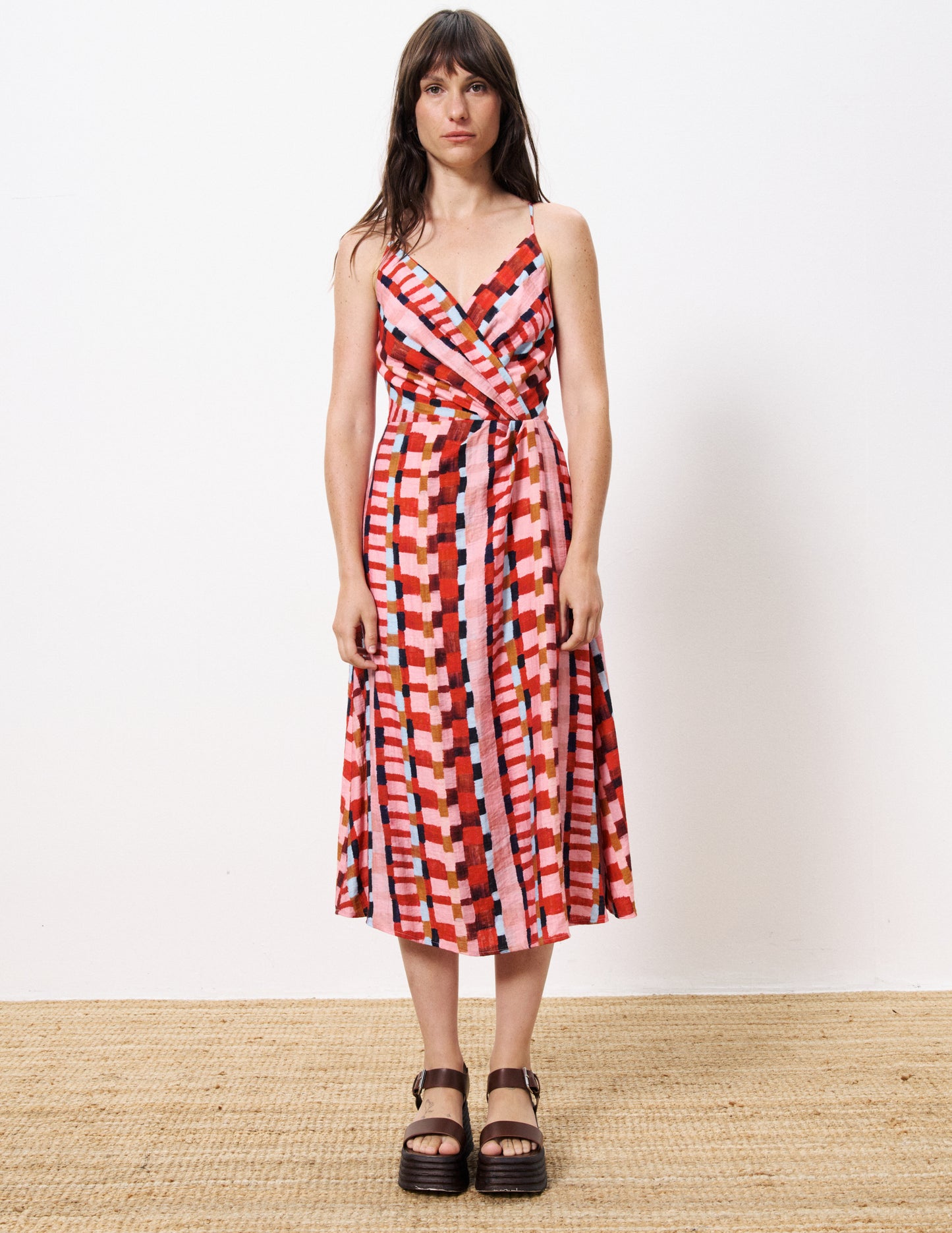 Aelig Patterned Midi Dress