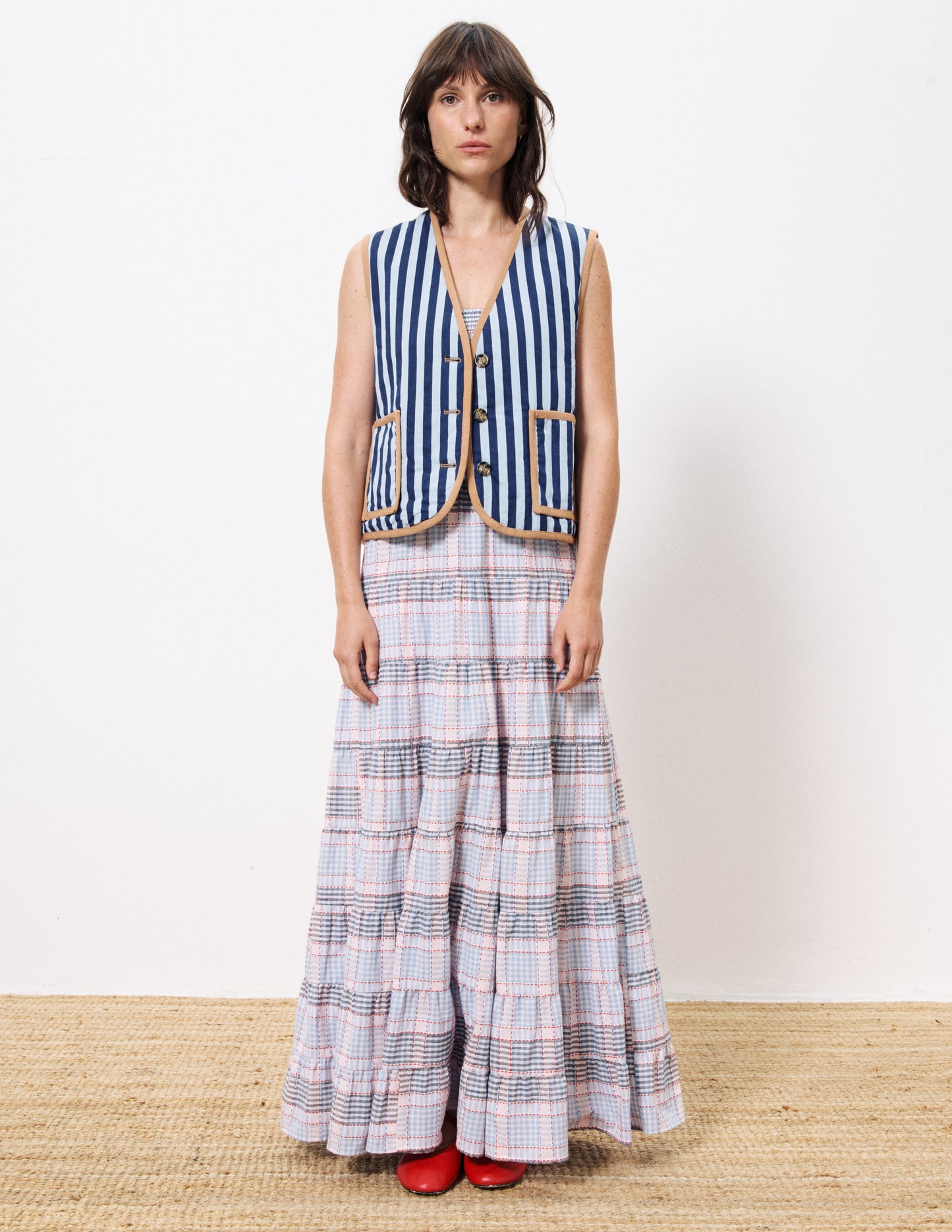 Camila Reversible Striped Vest