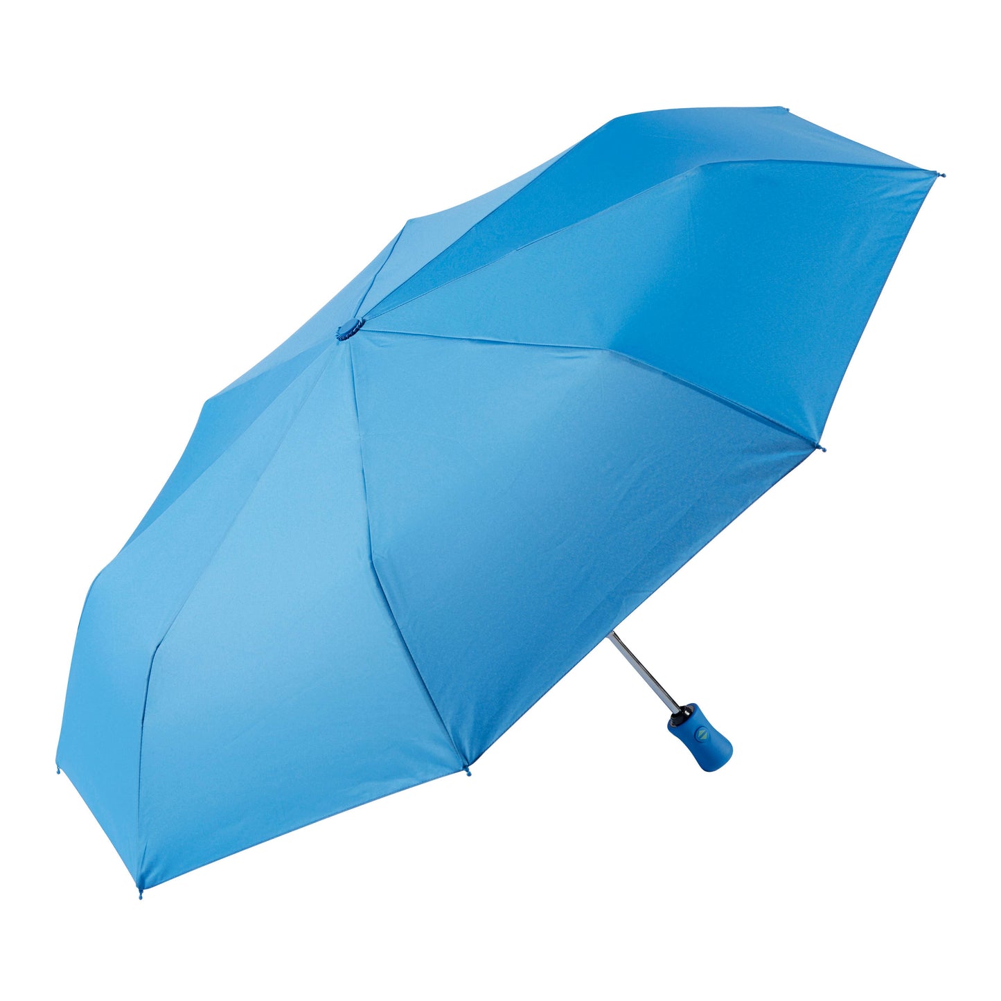 Auto Open/Close Travel Umbrella- Solid Recycled Fabric
