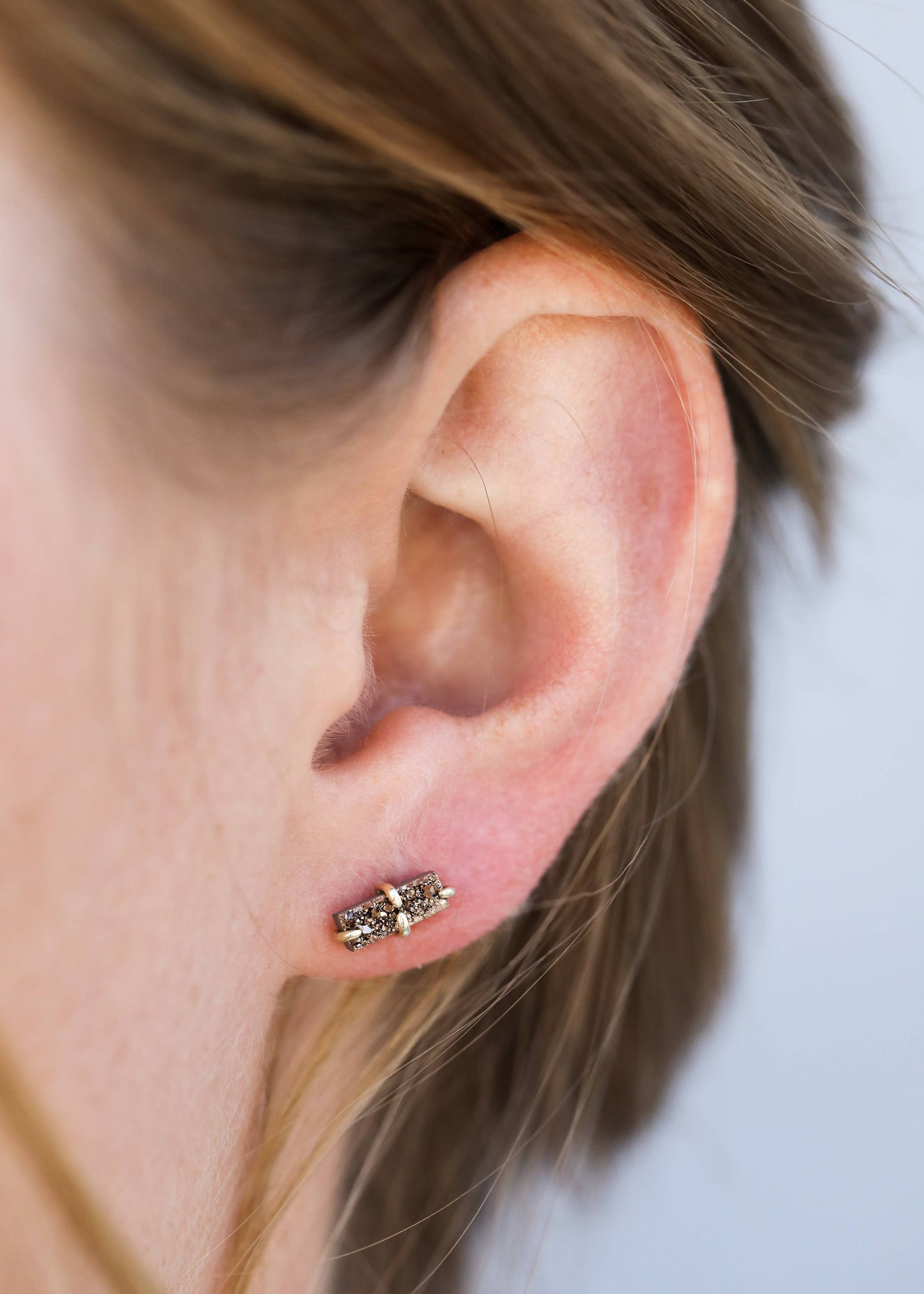 Druzy Bar Earrings