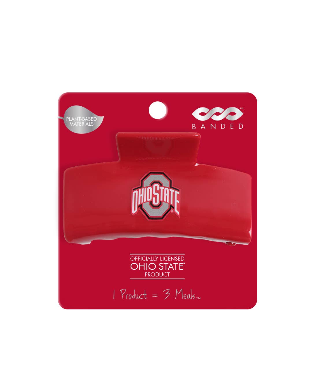 Ohio State® Eco Scarlet Logo - Logo Claw Clip