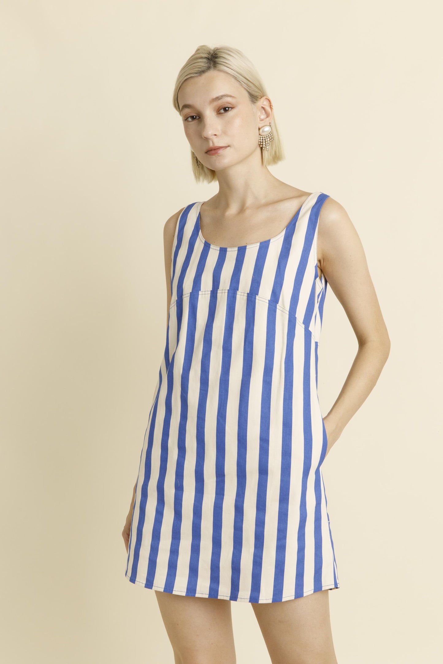 Jamila Striped Mini Dress