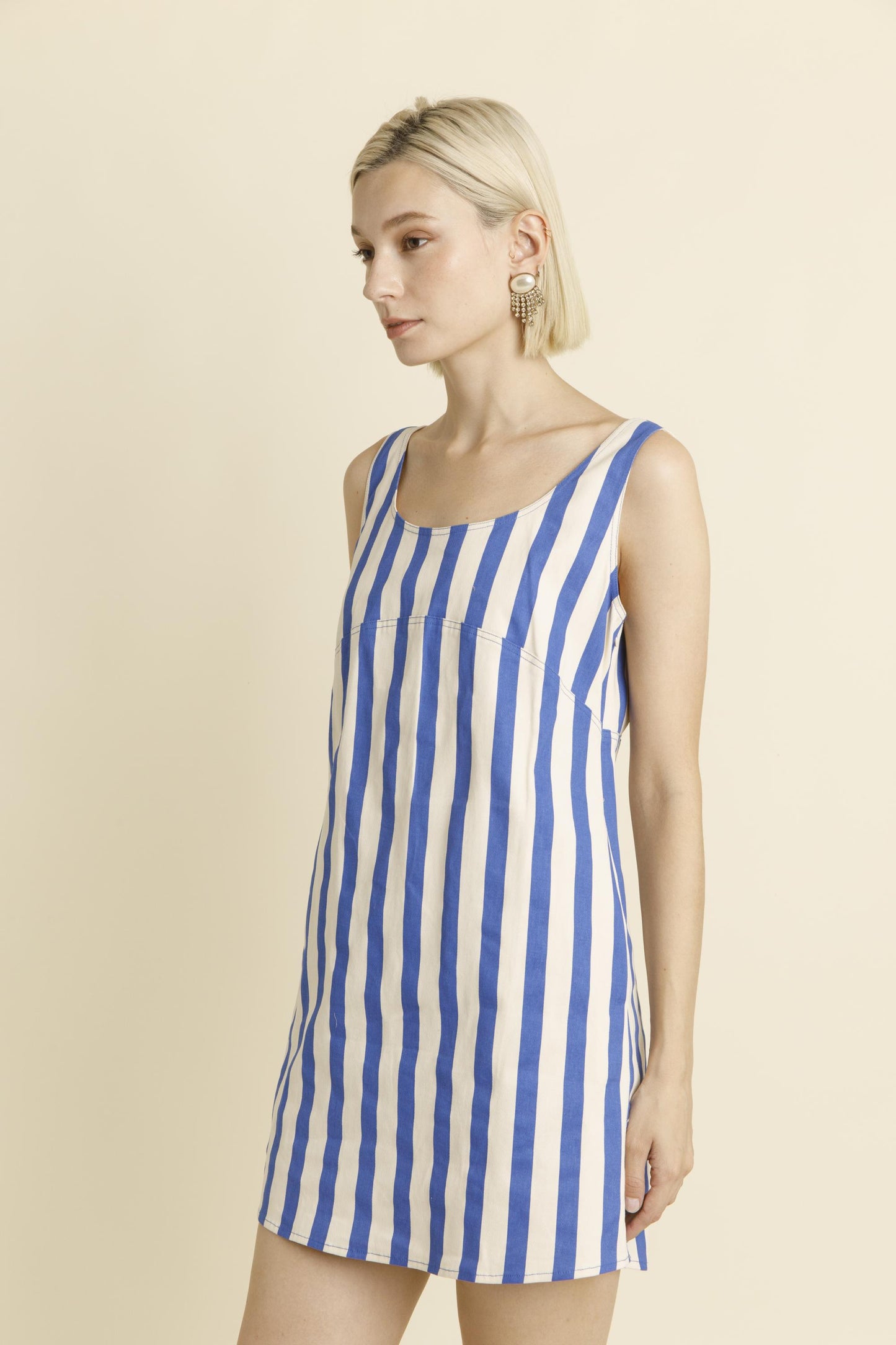 Jamila Striped Mini Dress