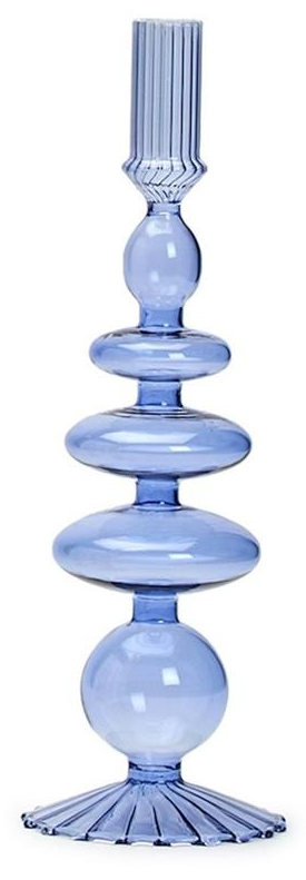 Colorful Hand-Blown Glass Candleholder