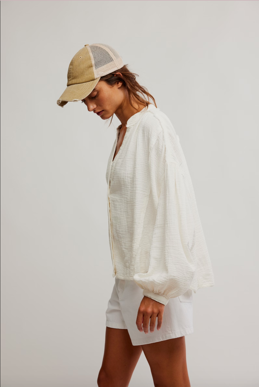 Valley Double Cloth Woven Top