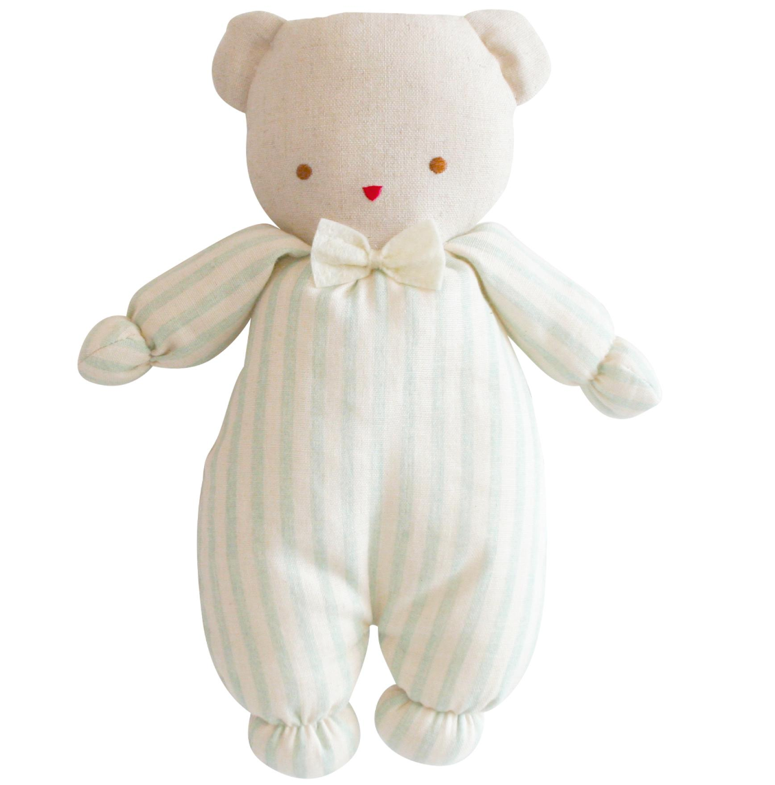 Sage Stripe Baby Ted Doll