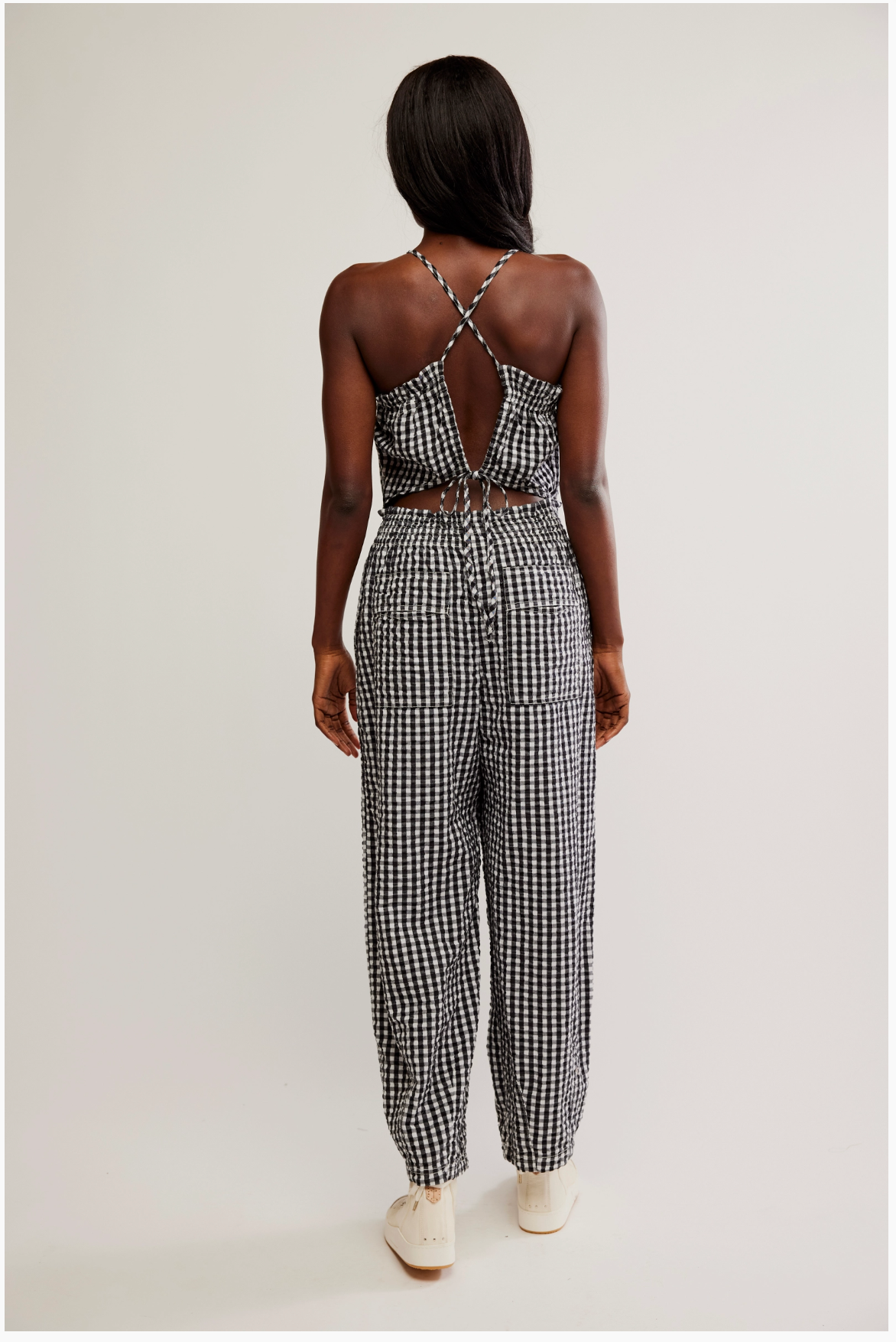 Retro Heatwave Gingham Jumpsuit