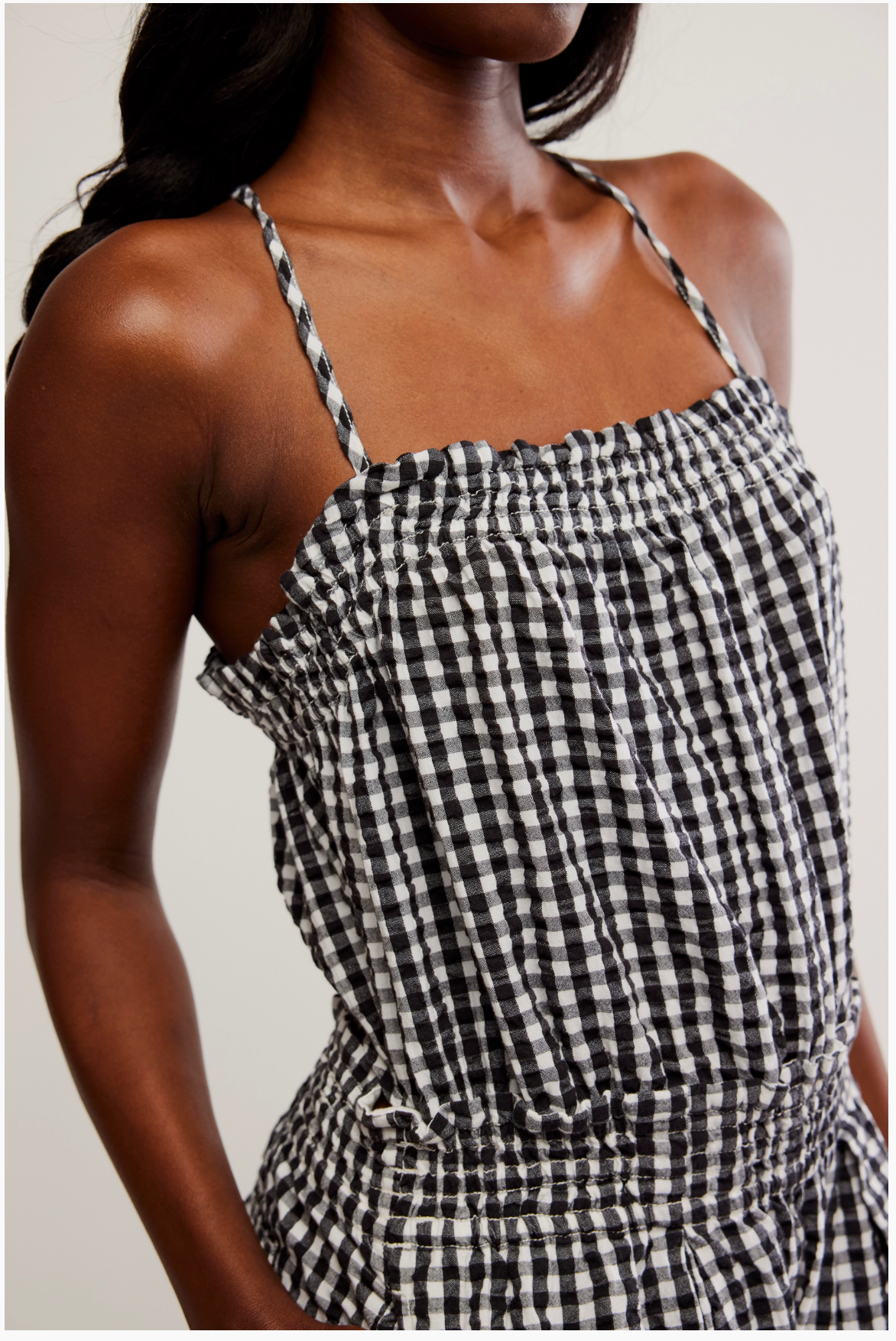 Retro Heatwave Gingham Jumpsuit
