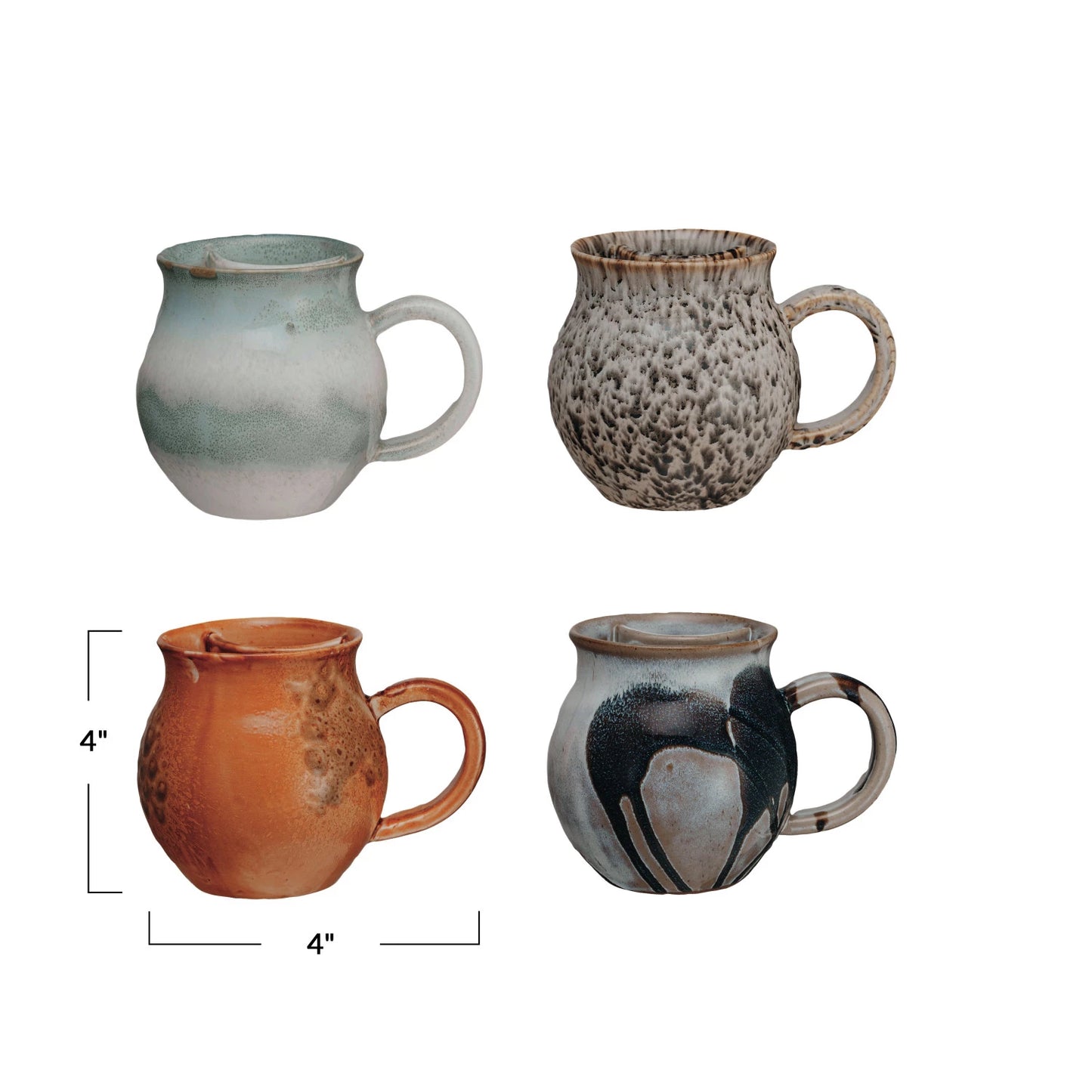 Naoko Stoneware Mug with Tea Bag Holder