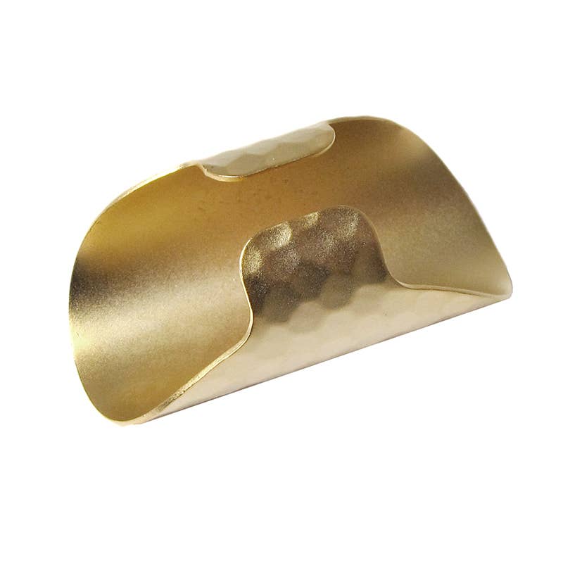 Gold Cigar Band Ring
