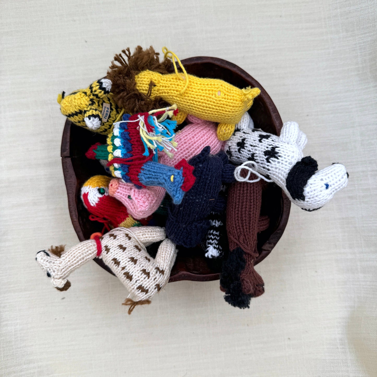 Knit Cotton Animal Ornament
