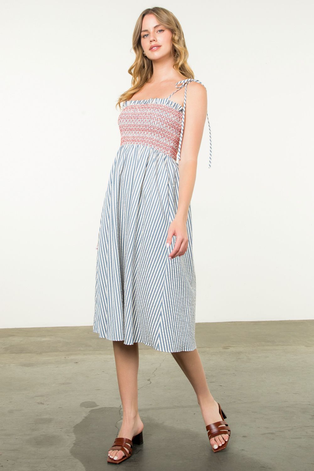 Lita Smocked Sleeveless Dress