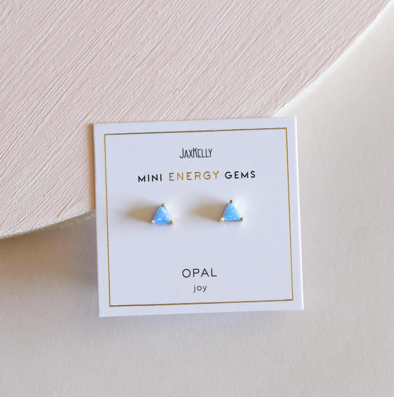 Mini Energy Gem Stud Earrings