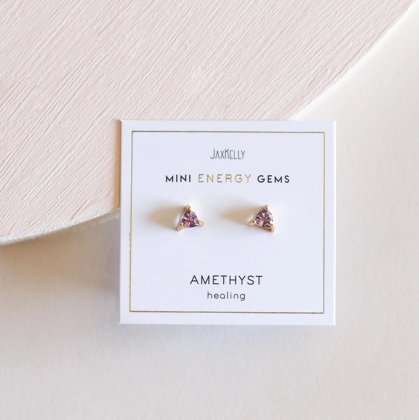 Mini Energy Gem Stud Earrings