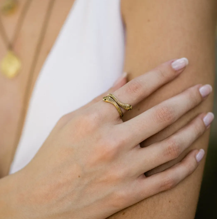 Gold Snake Ring