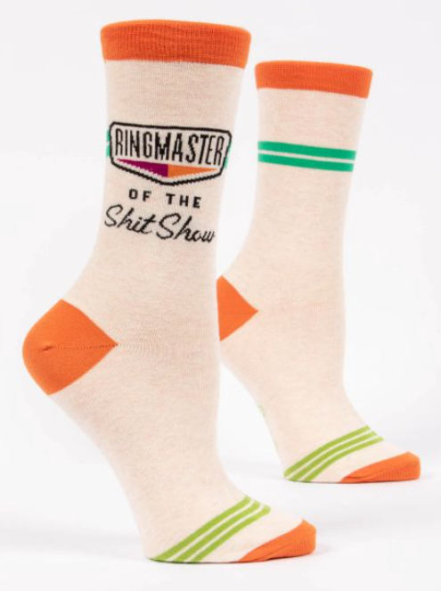 Ringmaster of the Shitshow Women's Crew Socks