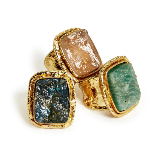 Gemstone Statement Adjustable Ring