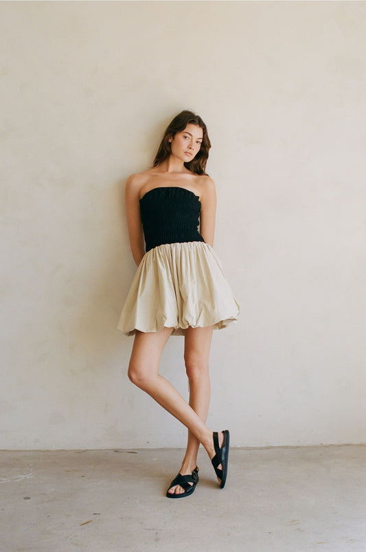 Lola Bubble Hem Mini Dress