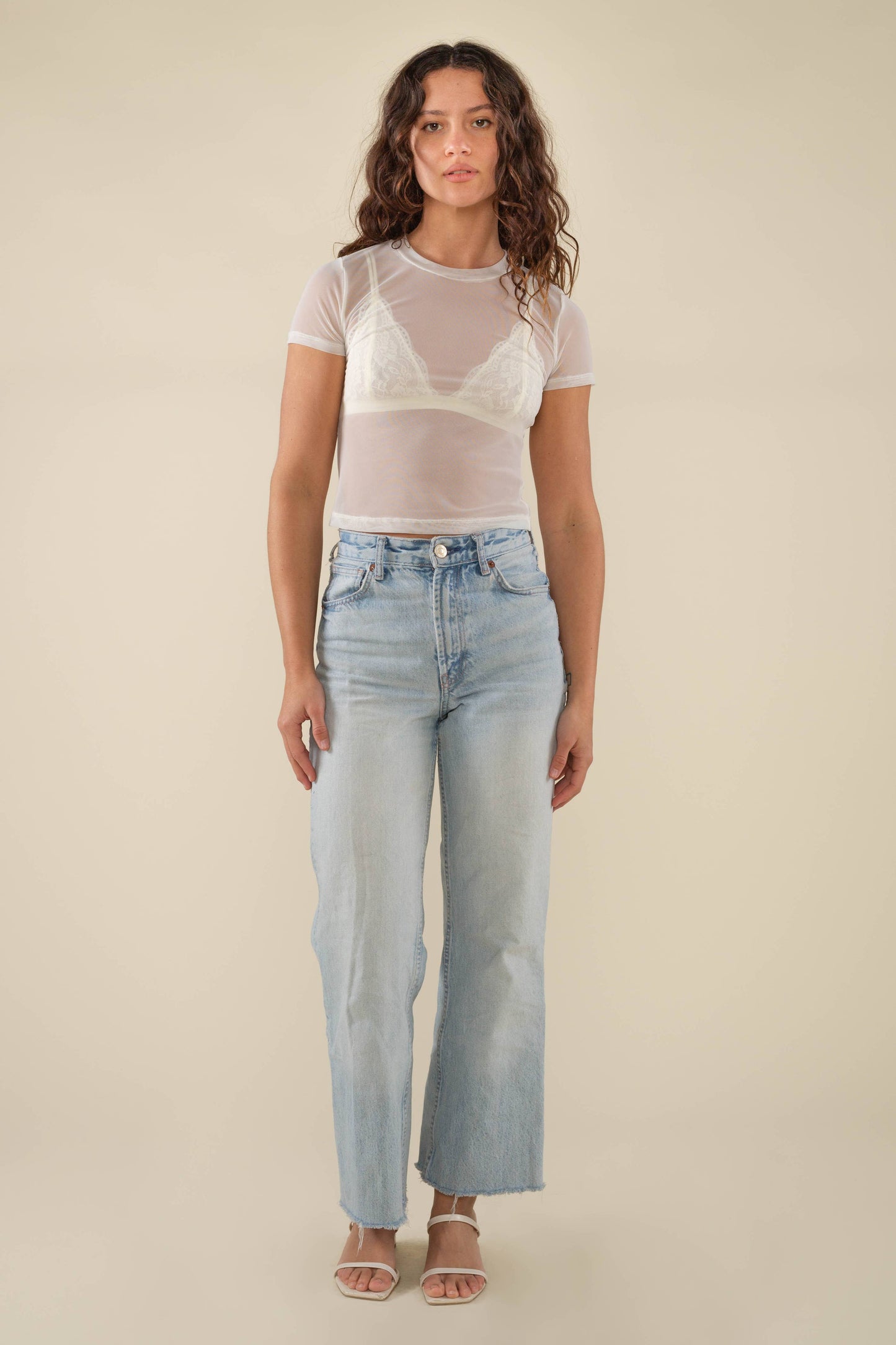 Mesh Short Sleeve Baby Tee