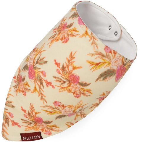 Bamboo Three-Layer Kerchief Bib - Vintage Floral