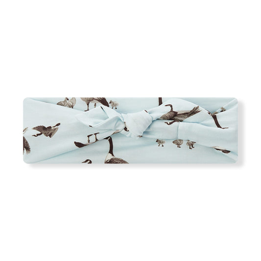 Luxe Stretch Knotted Headband - Goose