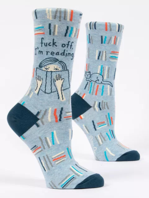 Fuck Off, I'm Reading Women's Crew Socks