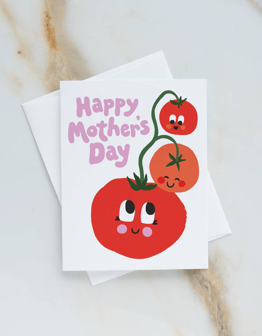 Tomato Family Mother's Day Greeting Card
