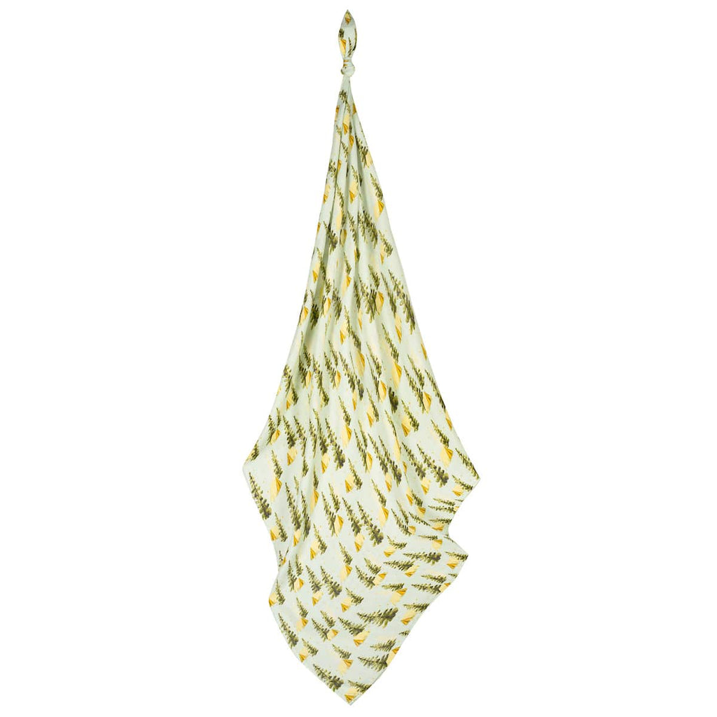Bamboo Muslin Swaddle Blanket- Camping