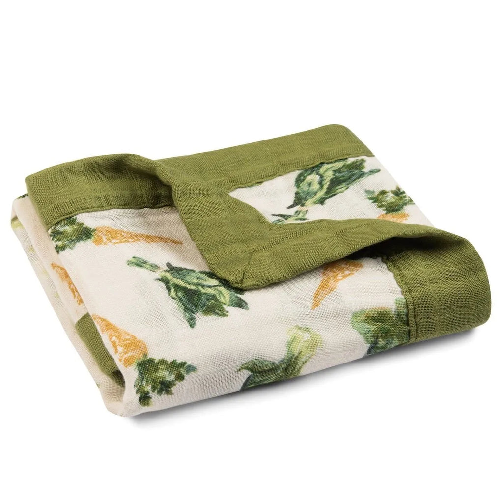 Bamboo Two Layer Muslin Mini Lovey- Fresh Veggies
