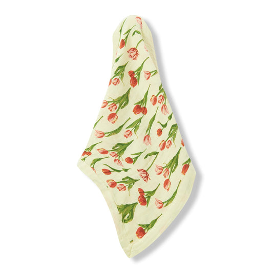 Bamboo Two Layer Muslin Mini Lovey - Tulip