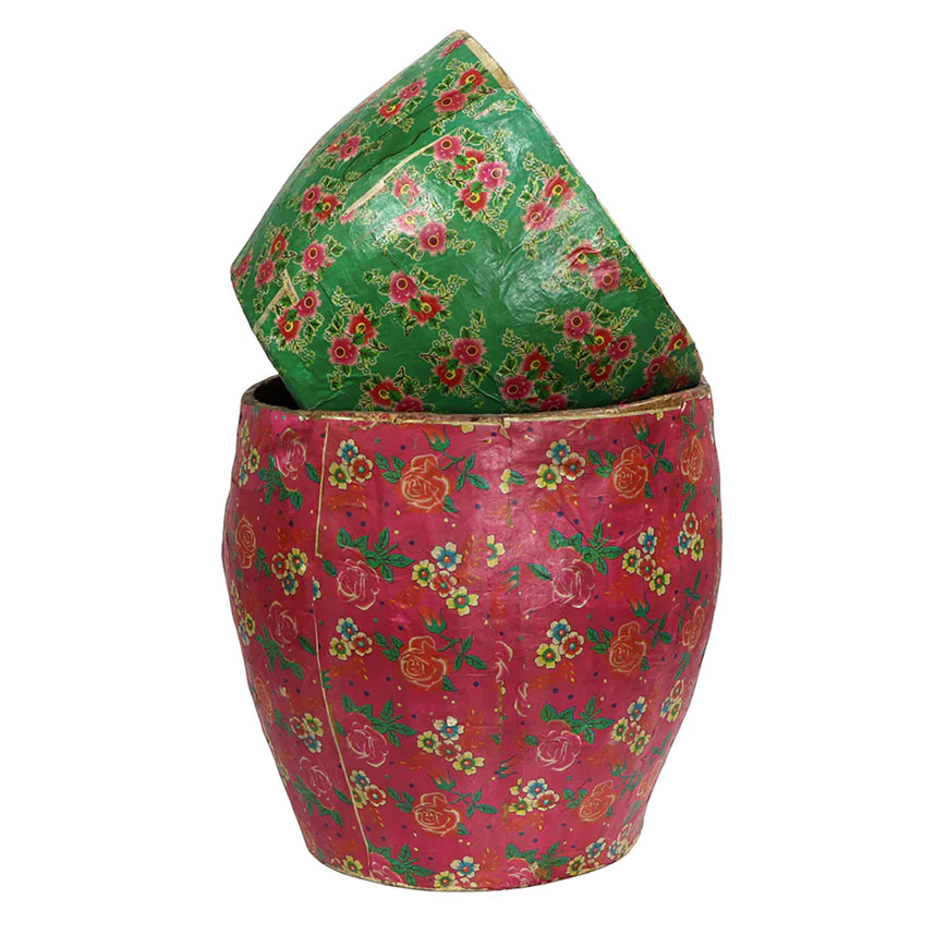Vintage Paper Mache Vases