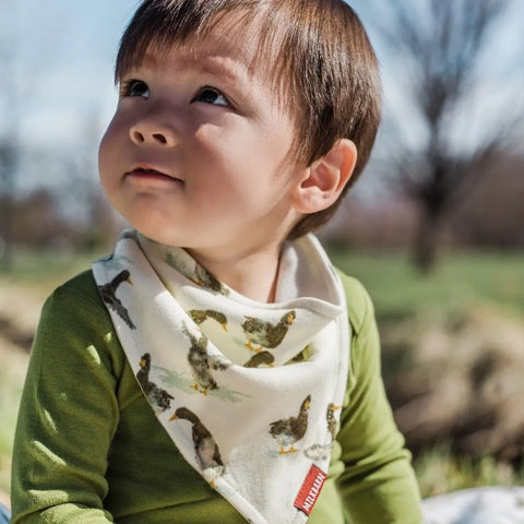 Bamboo Three-Layer Kerchief Bib - Duck