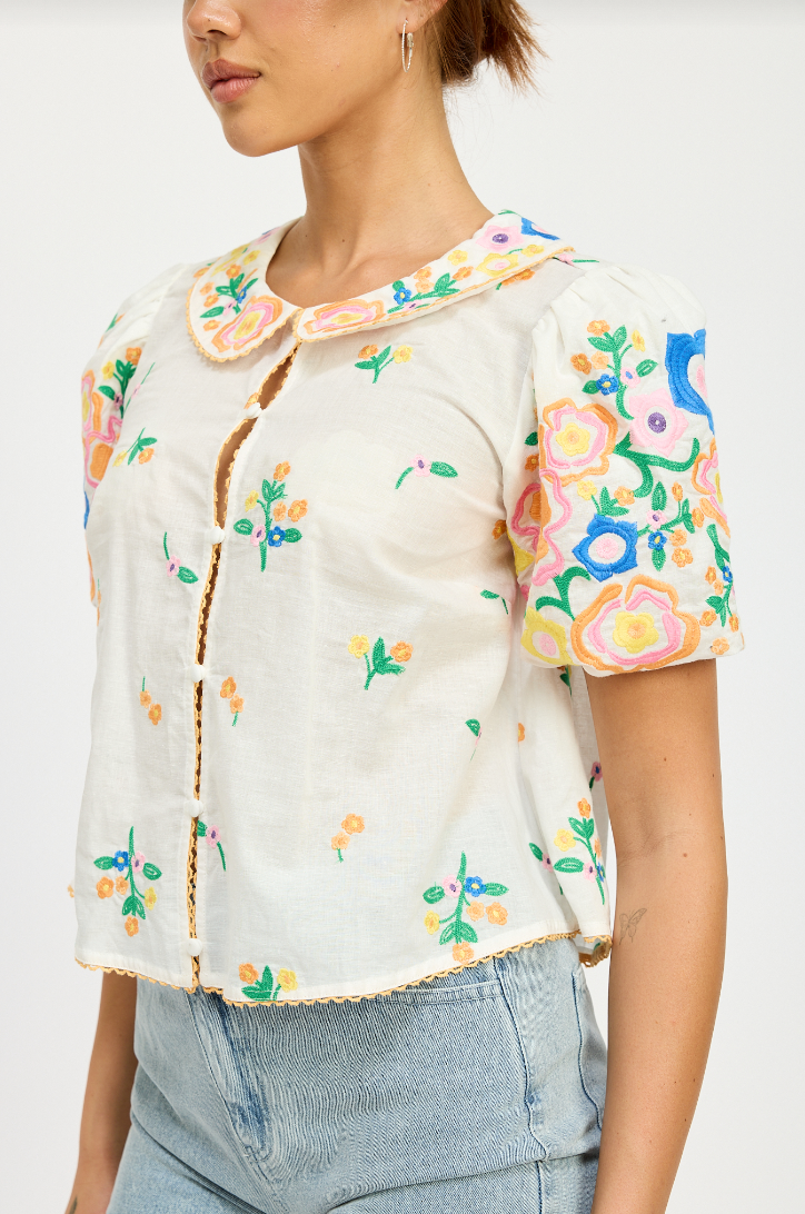 Lilian Embroidered Blouse