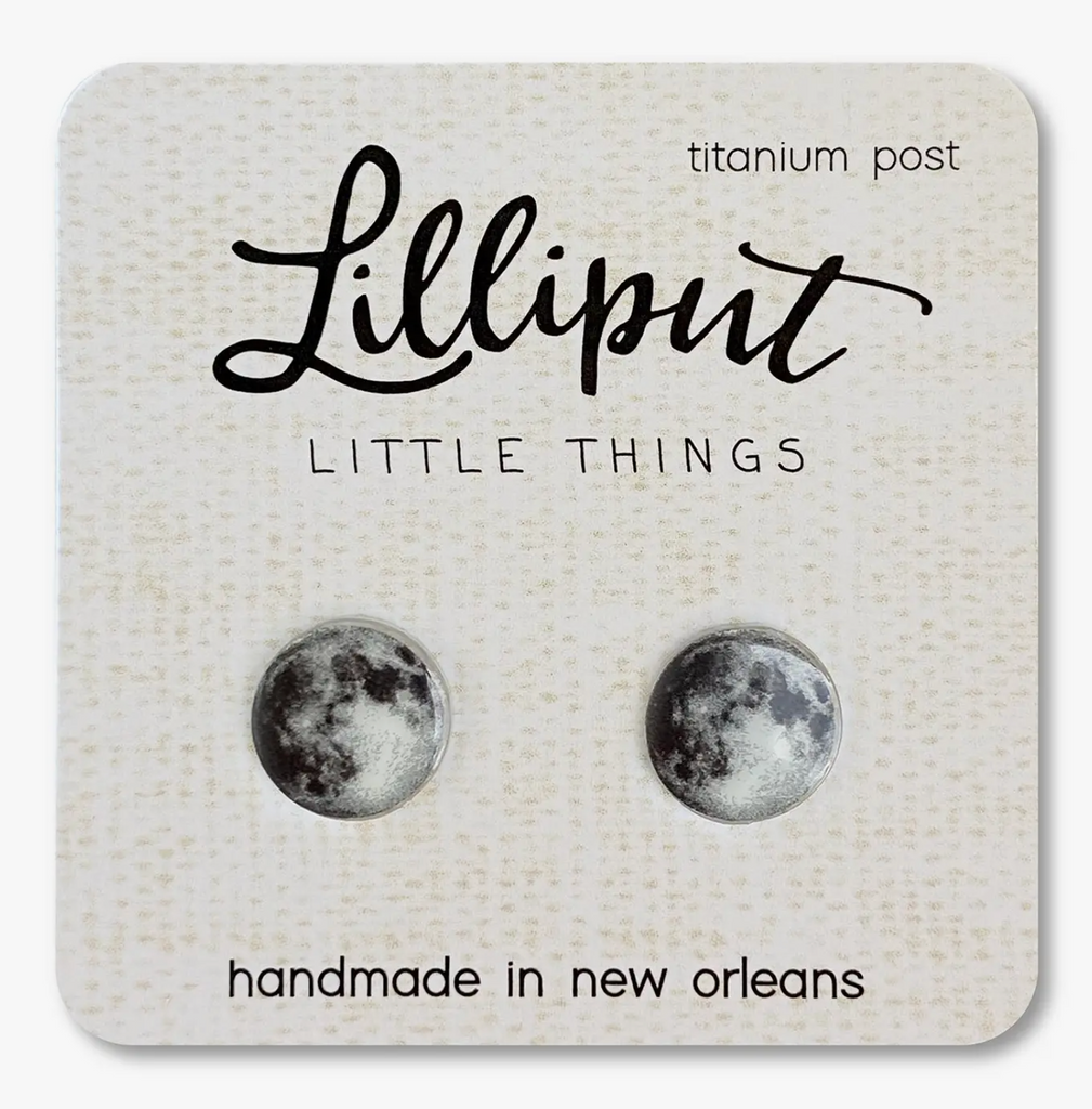 Moon Stud Earrings